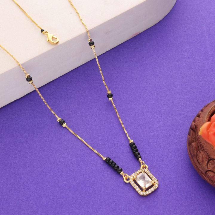 Micro gold polish manglsutra 2067 Indian artificial jewellery online